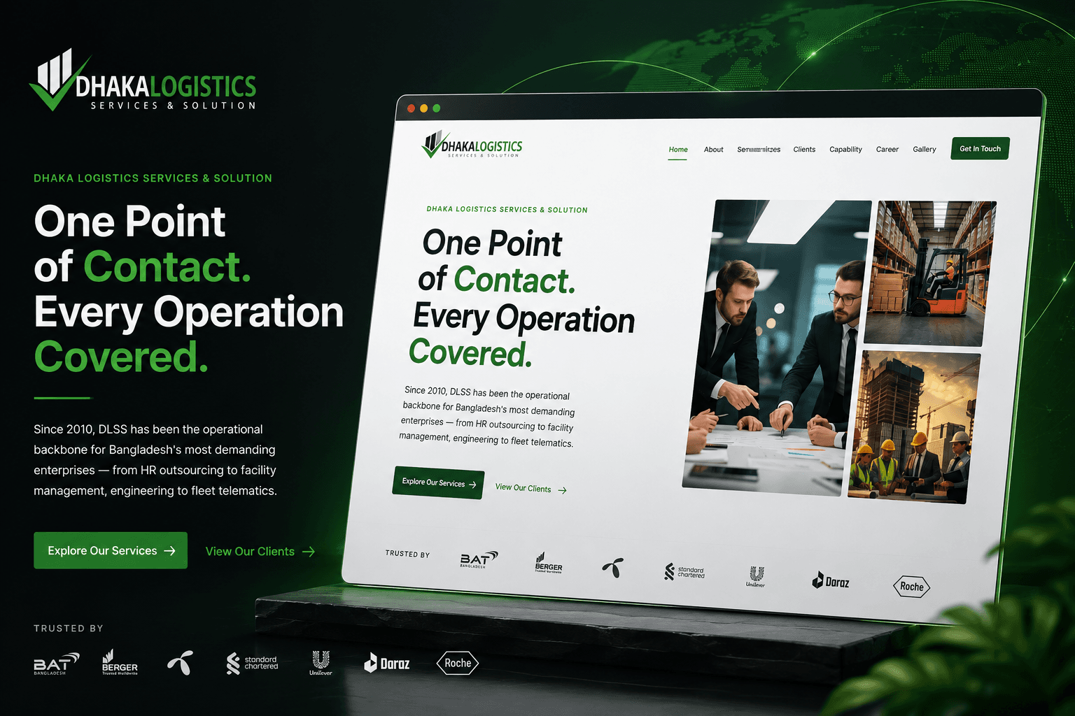 Corporate Operations & Logistics Website — Website Design & Development website template preview